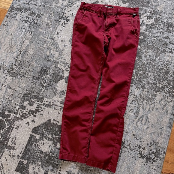 Maroon Vans chino pants. Somewhat faded but in good condition. - Picture 3 of 8